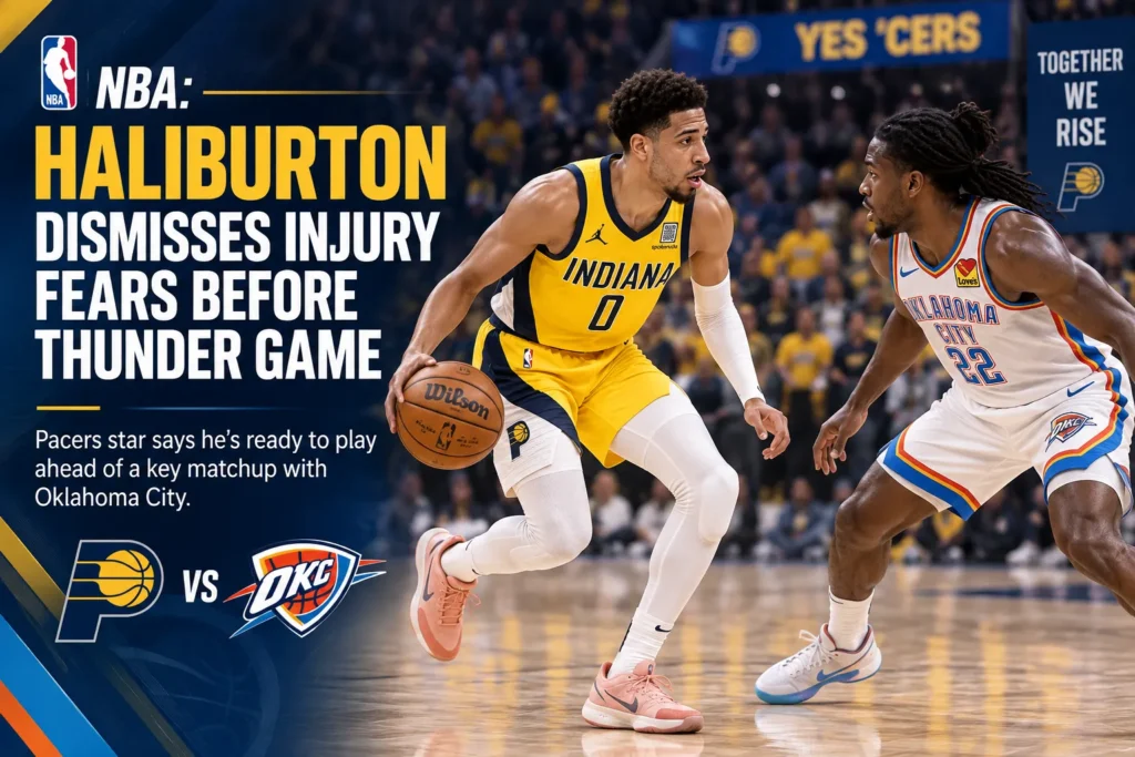NBA: Haliburton Dismisses Injury Fears Before Thunder Game